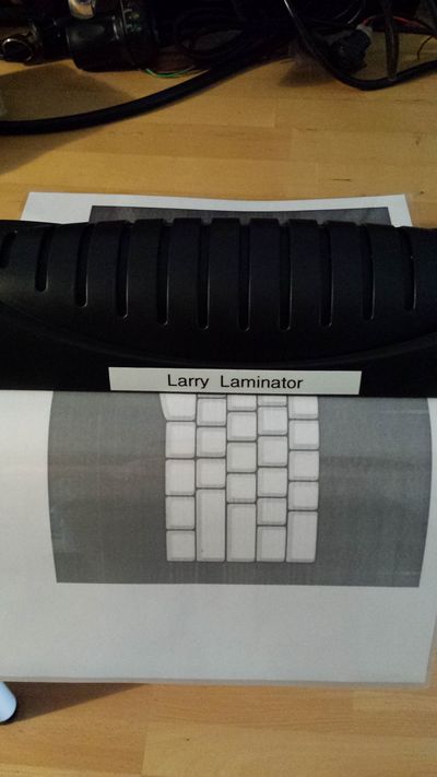 Larry Laminator in action